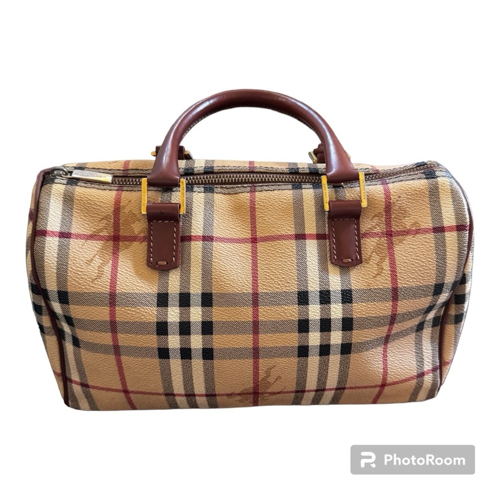 Authentic Burberry London Haymarket Boston Bag